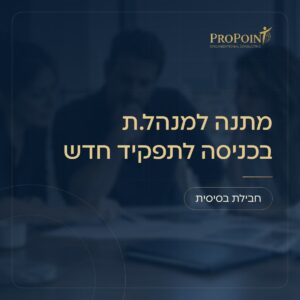 מתנה למנהל.ת בכניסה לתפקיד חדש – חבילת בסיסית